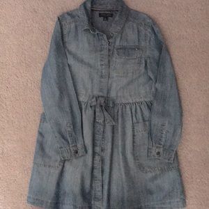 Girls Jean Dress - Gently used- Size 8; adding for Free a Jean Jacket- Sonoma 7